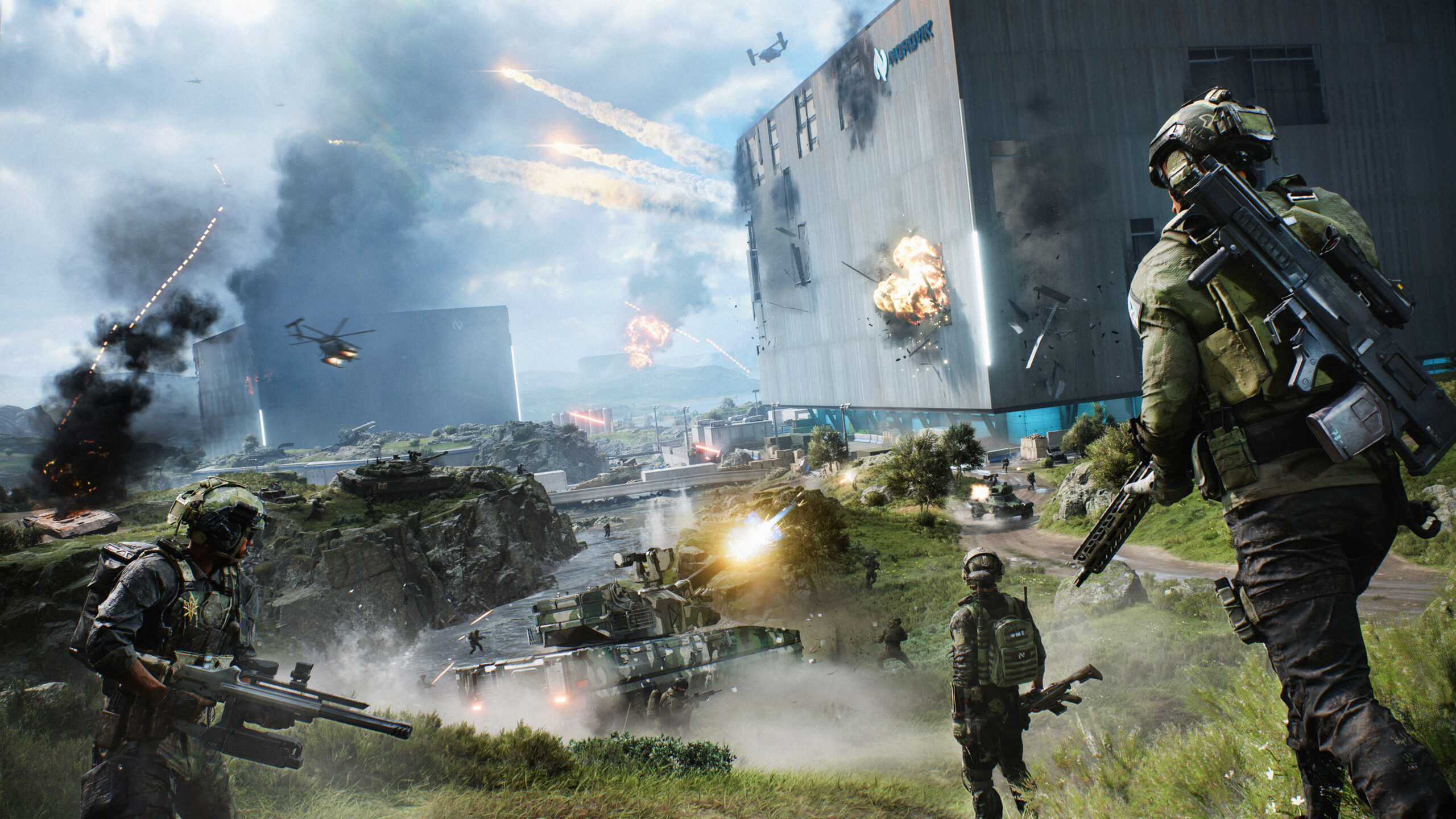 Pertempuran Besar dengan 128 Pemain Evolusi Gameplay Battlefield